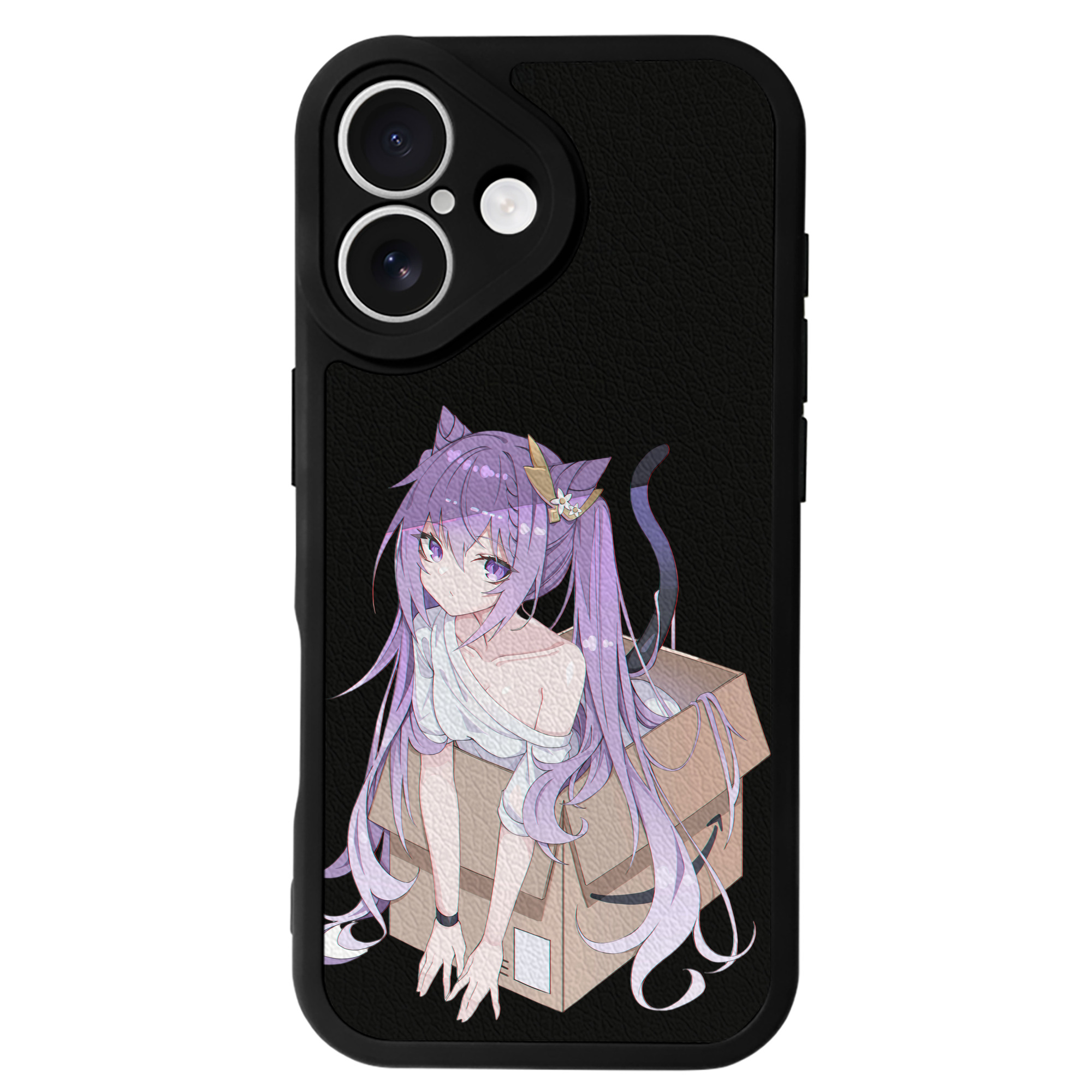 げんし神 刻晴 こくせい genshin Kokusei 【iPhone 16シリーズ対応】シリコンスマホケース（レザー調） 材質：シリコン